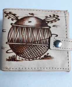 Porte feuille en cuir fait main origine Burkina Faso
