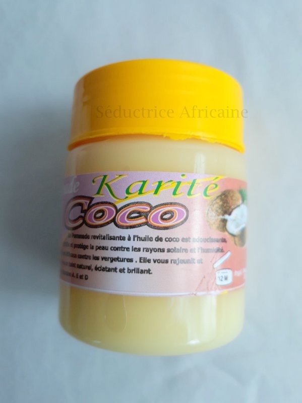 Pommade de corps Beurre de karité Coco - Seductrice Africaine