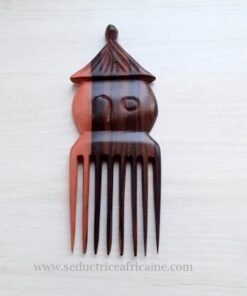 Peigne afro en bois d'ébène