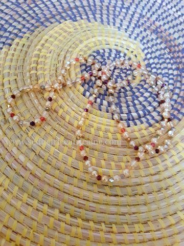 Bine bine/baya / perles de reins / collier de hanche L: 44cm (sans
