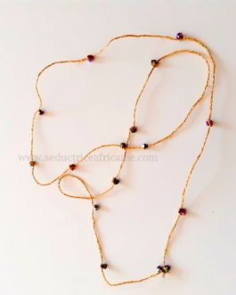 Bine bine/baya / perles de reins / collier de hanche L: 44cm (sans élastique)